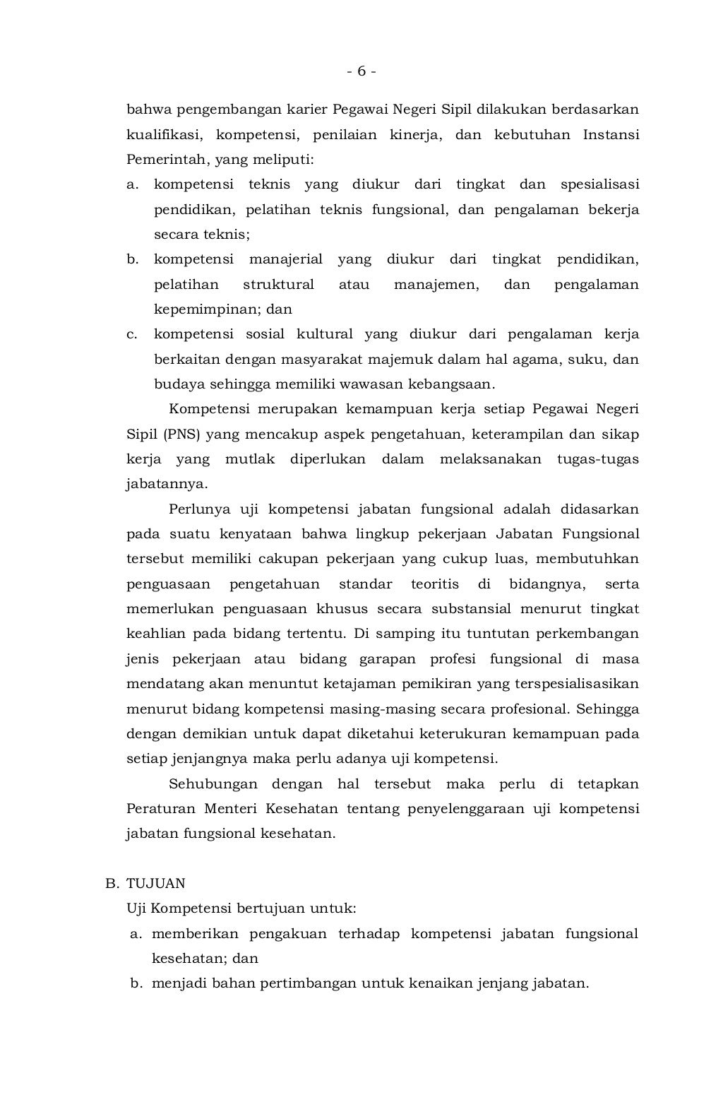 Peraturan Menteri Kesehatan No. 18 Tahun 2017 tentang Uji kompetensi