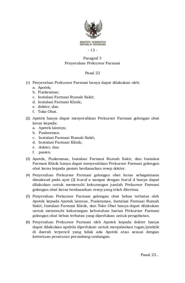 Permenkes 3 2015 peredaran, penyimpanan, pemusnahan, dan 