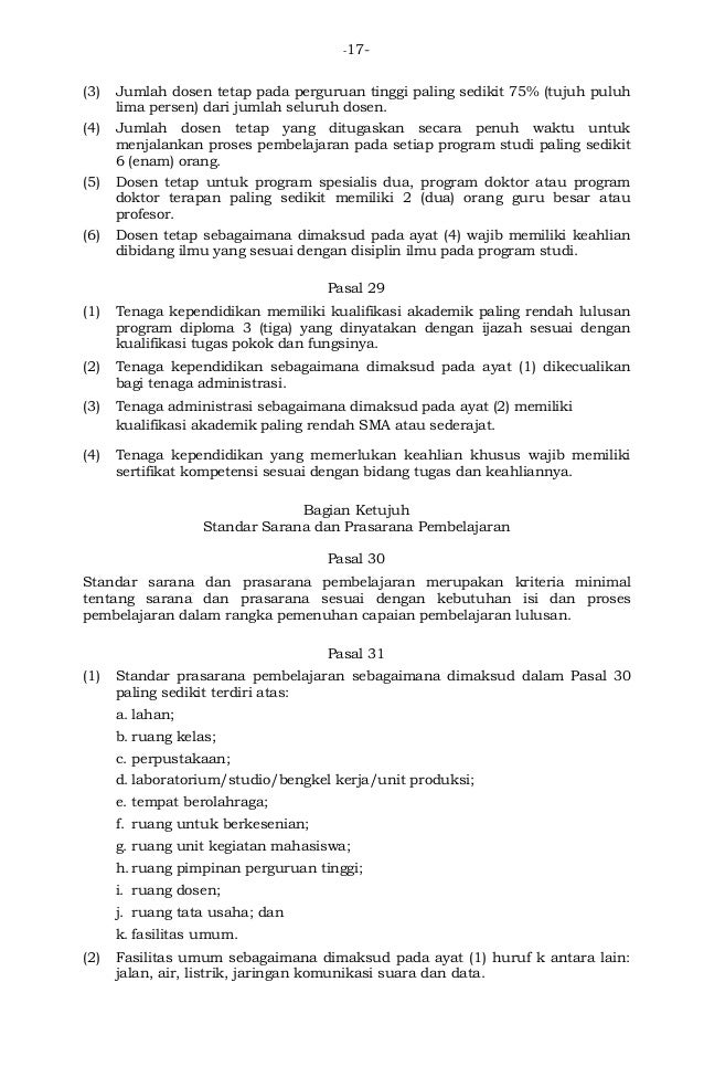 Permen no. 049 2014 standar nasional pendidikan tinggi