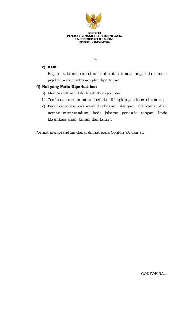 Permenpan No 80 Tahun 2012 tentang PEDOMAN TATA NASKAH 
