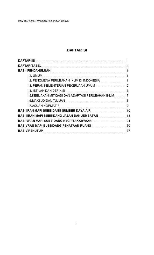 Permen PU Nomor 11 Tahun 2012 tentang Rencana Aksi Nasional Mitigasi
