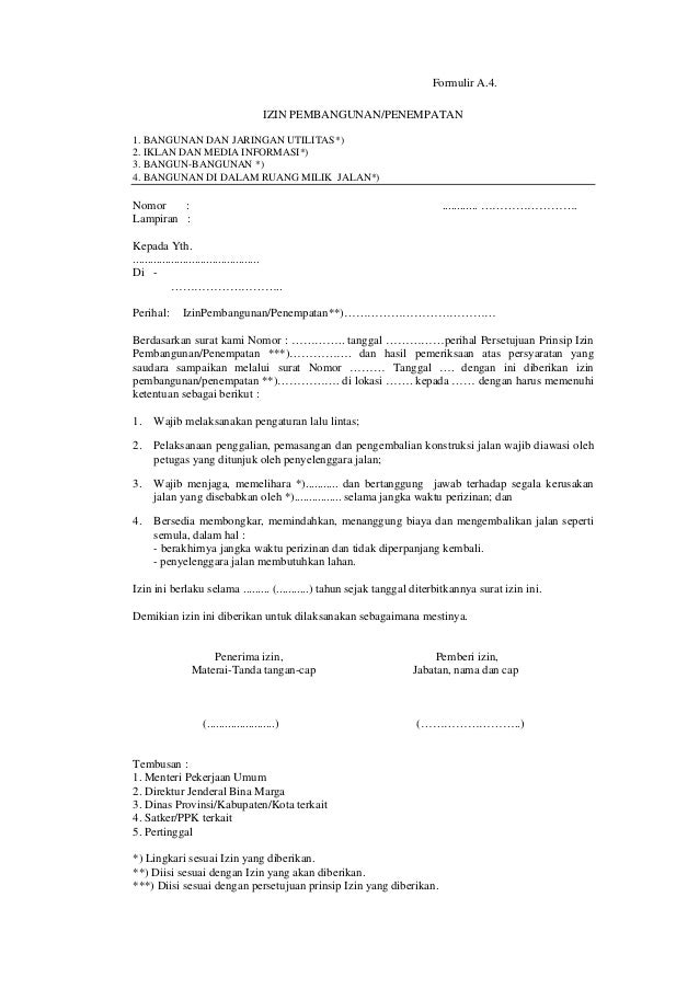 tembusan guna surat 2010 Pedoman dan  PU  No.20 Penggunaan Permen Tahun