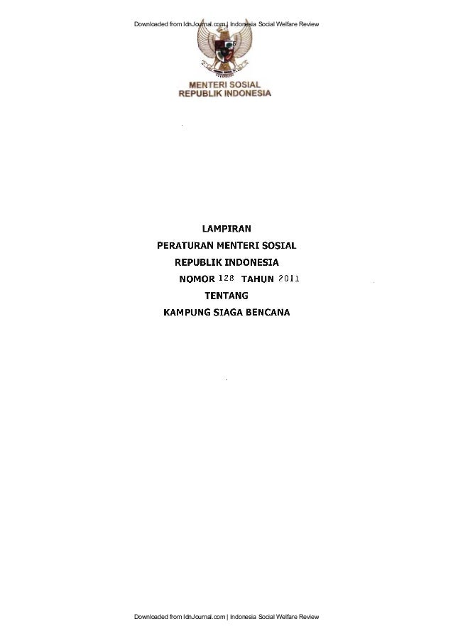 Permensos no. 128 tahun 2011 idn journal