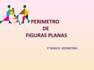 PERIMETRO
DE
FIGURAS PLANAS
3° BÁSICO GEOMETRÍA
 