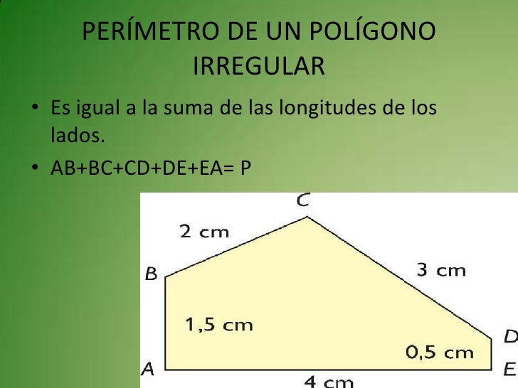 Perímetro y área de polígonos