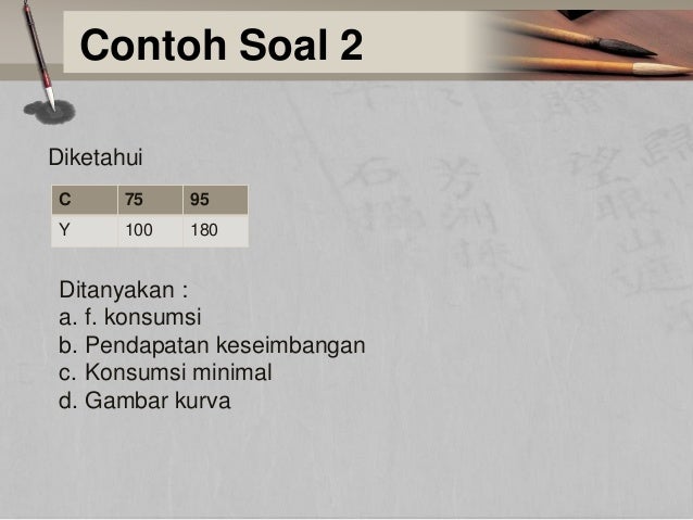 PERMINTAAN, PENAWARAN, FUNGSI KONSUMSI