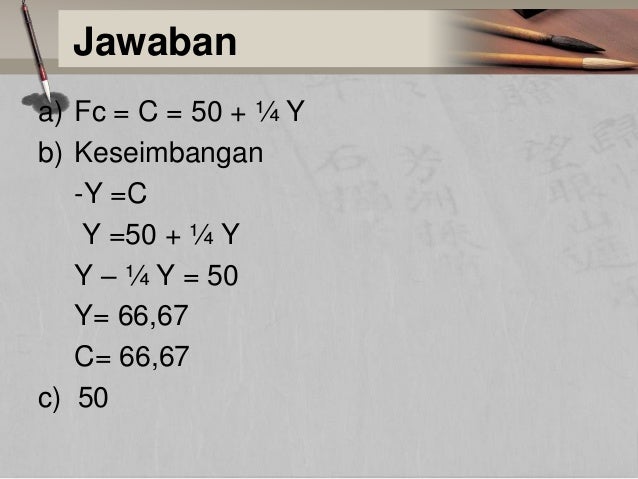 PERMINTAAN, PENAWARAN, FUNGSI KONSUMSI