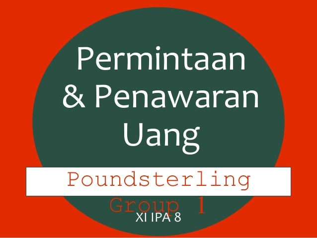 Permintaan Dan Penawaran Uang Kls 11