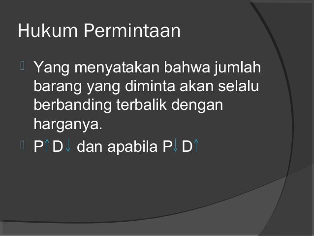 Hukum penawaran dan permintaan dalam forex