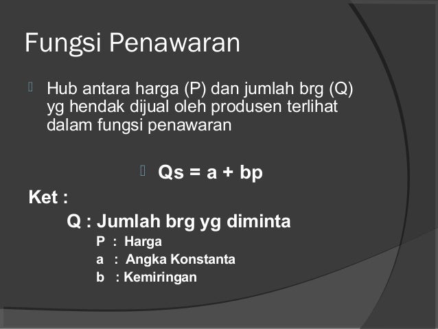 Hukum penawaran dan permintaan dalam forex
