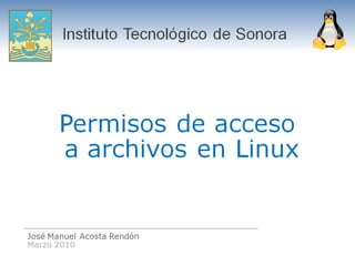 Permisos Linux Itson