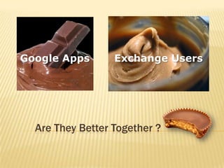 Google Apps Exchange Users Google Apps Exchange Users Are They Better Together ? 