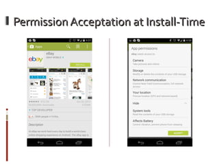 Permission enforcement s in android new (1) | PPT