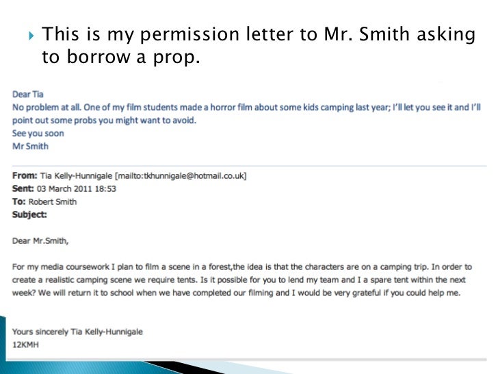 permission letters permission letters