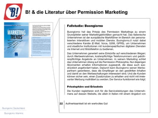 B! & die Literatur über Permission Marketing 