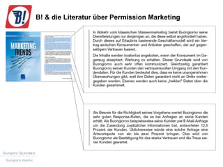 B! & die Literatur über Permission Marketing 