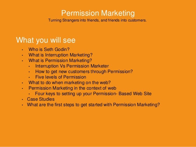 permission marketing permission marketing