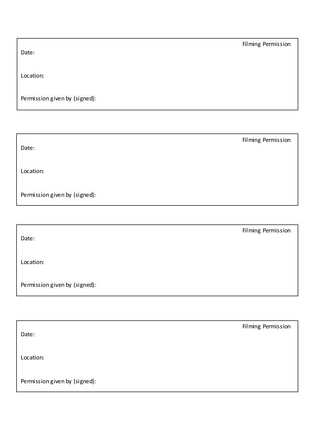 permission slip