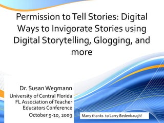Digital Storytelling Resources<br />Scott Firenza<br />http://www.lubbockisd.org/sfirenza/<br />