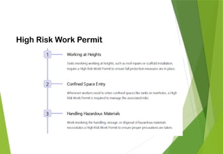 PERMIT TO WORK
High Risk Work Permit
 