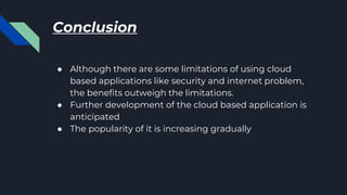 Cloud Based Applications | PPTX
