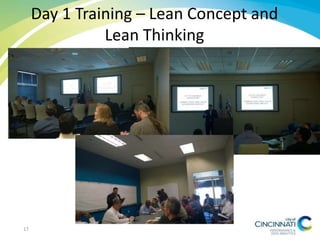 Day 1 Training – Lean Concept and
Lean Thinking
17
 
