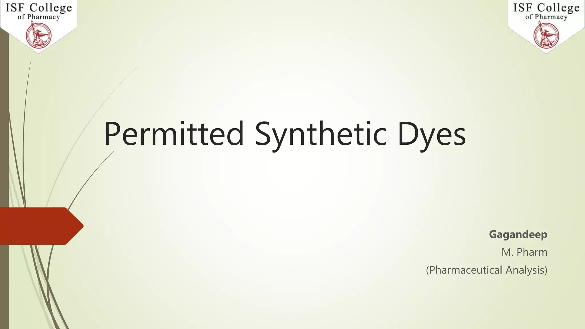 Permitted synthetic colors PPT