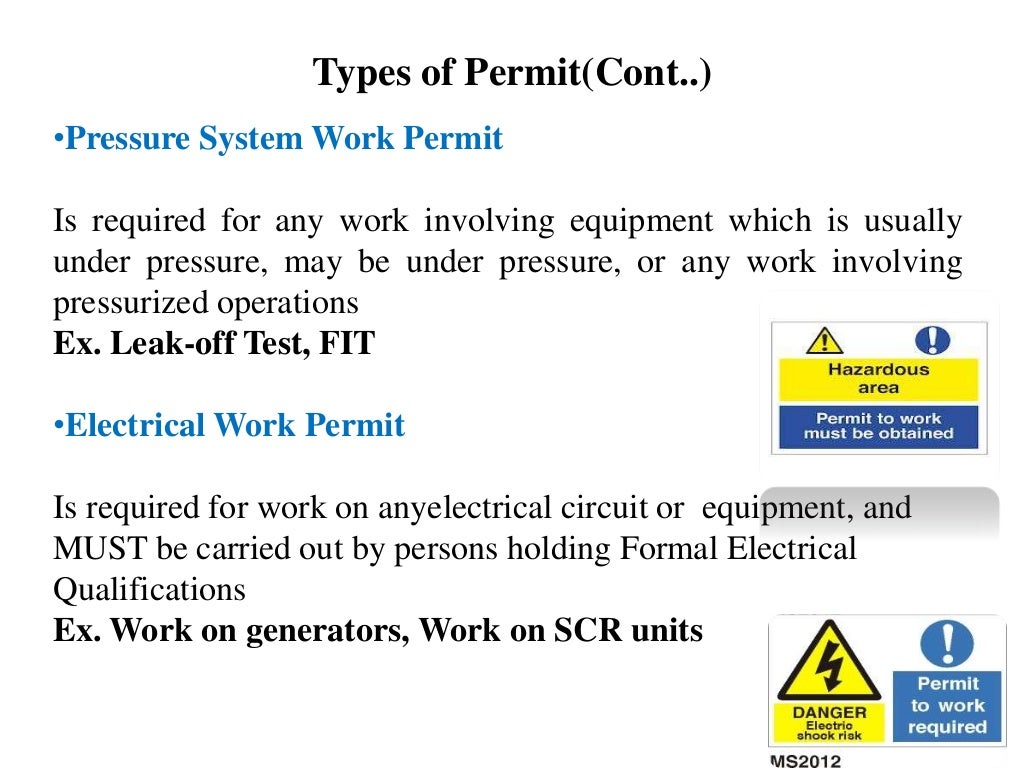 Permit to work