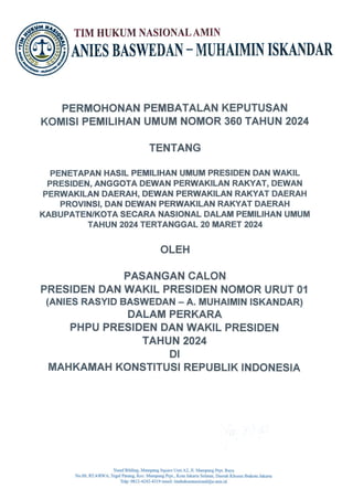 Permohonan Pembatalan Keputusan Komisi Pemilihan Umum No. 360 Tahun 2024.pdf