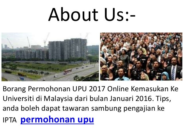 Permohonan Upu