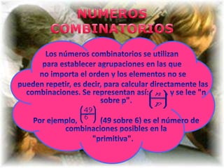 Permutaciones y combinaciones
