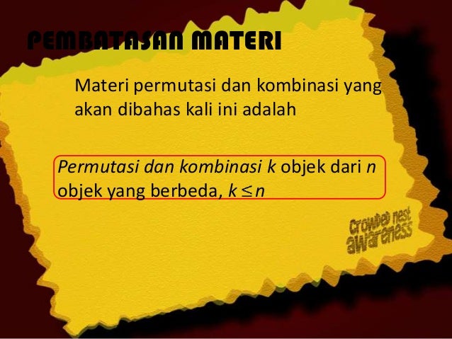 Permutasi dan Kombinasi