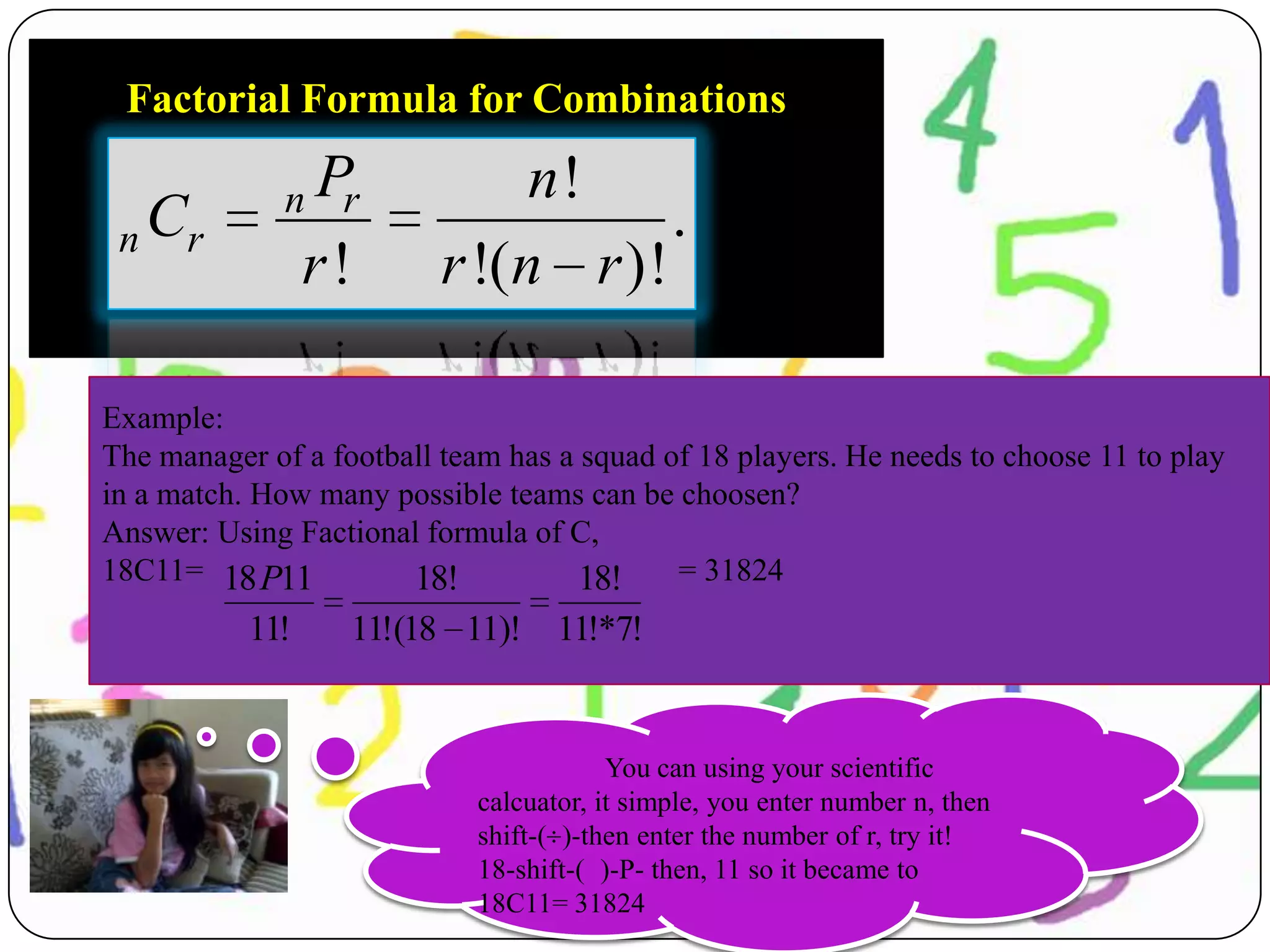 Permutation and combination - Math Statistic | PPTX