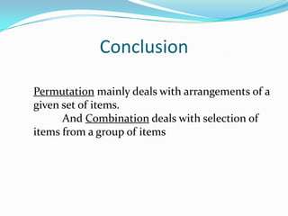 Permutation and combination | PPSX