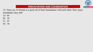 Permutation Sample Slide Permutation & Combination Power point presentation | PPTX