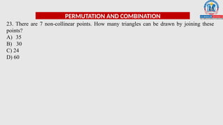 Permutation Math Triangle Permutation & Combination Power point presentation | PPTX