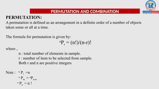 Permuation Example Basic Permutation & Combination Power point presentation | PPTX