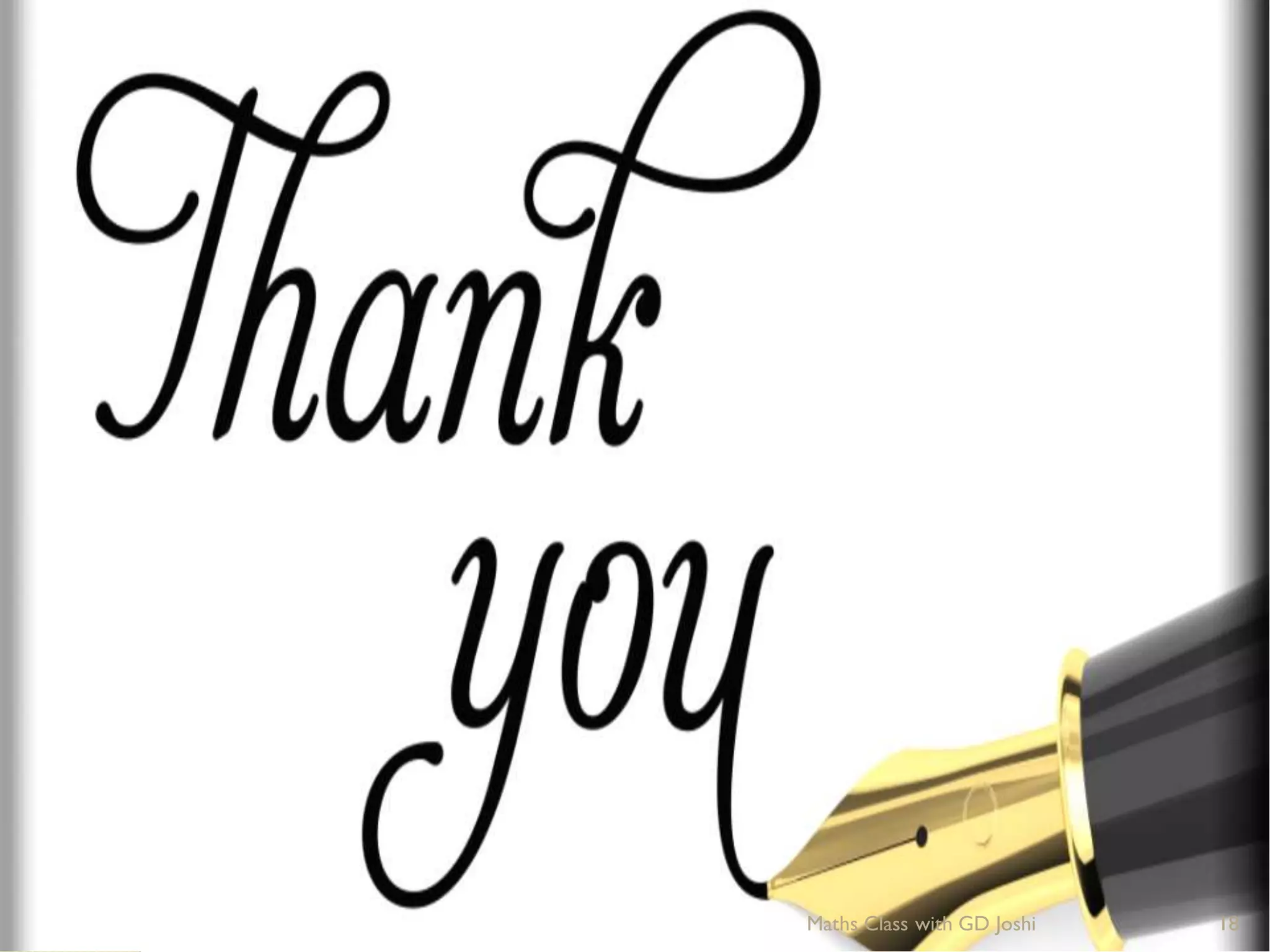 Maths Class with GD Joshi 18
 