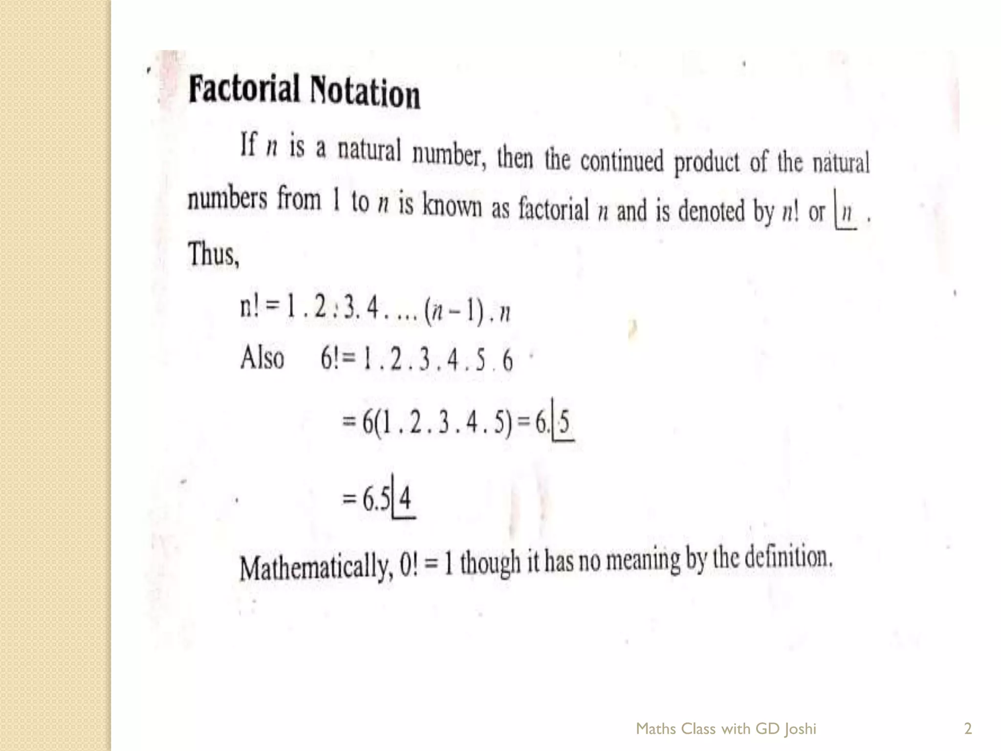 Maths Class with GD Joshi 2
 