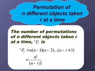 N N R permutation and combination upper secondary | PPTX