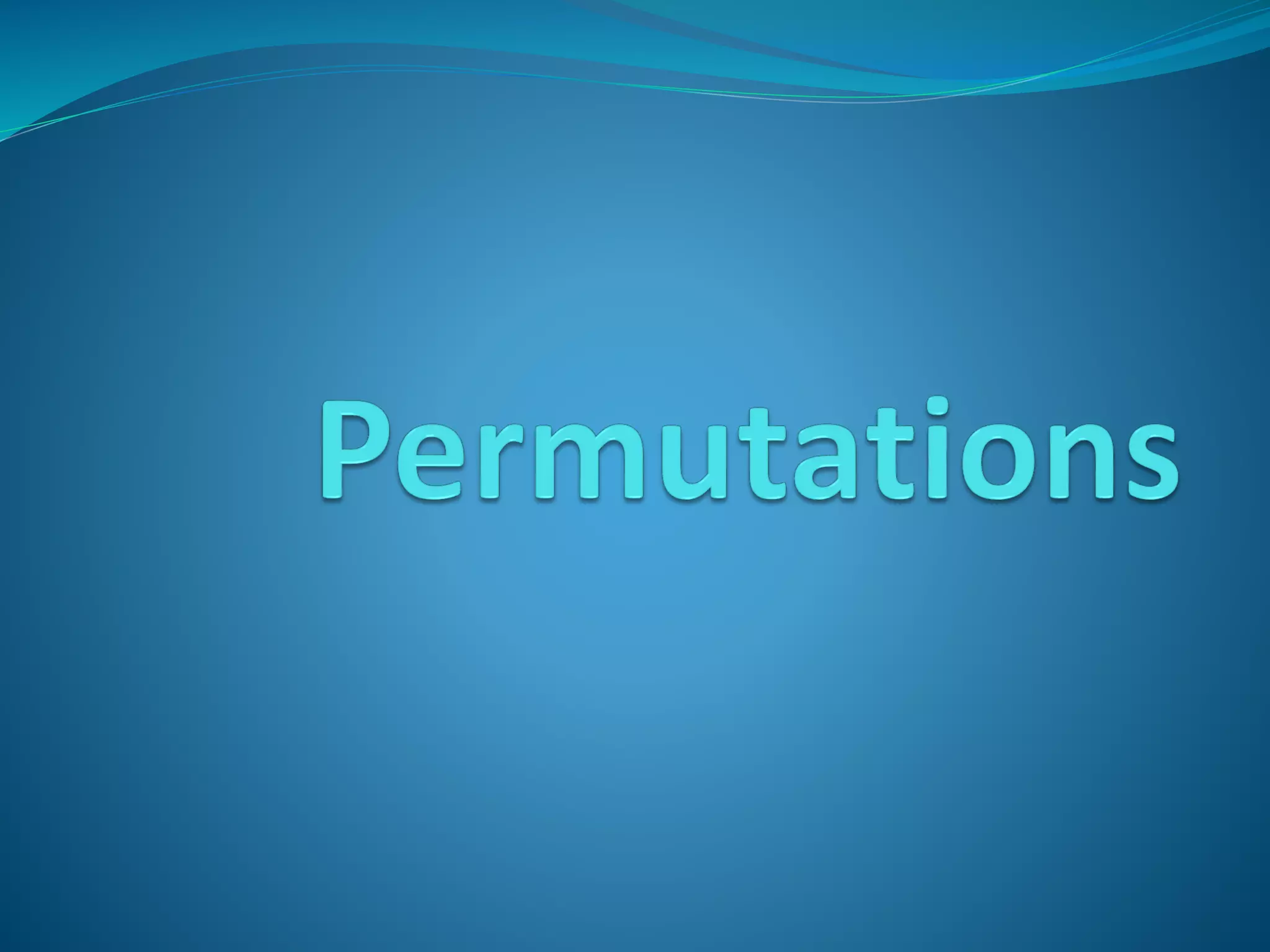 Permutations 2020 ppt