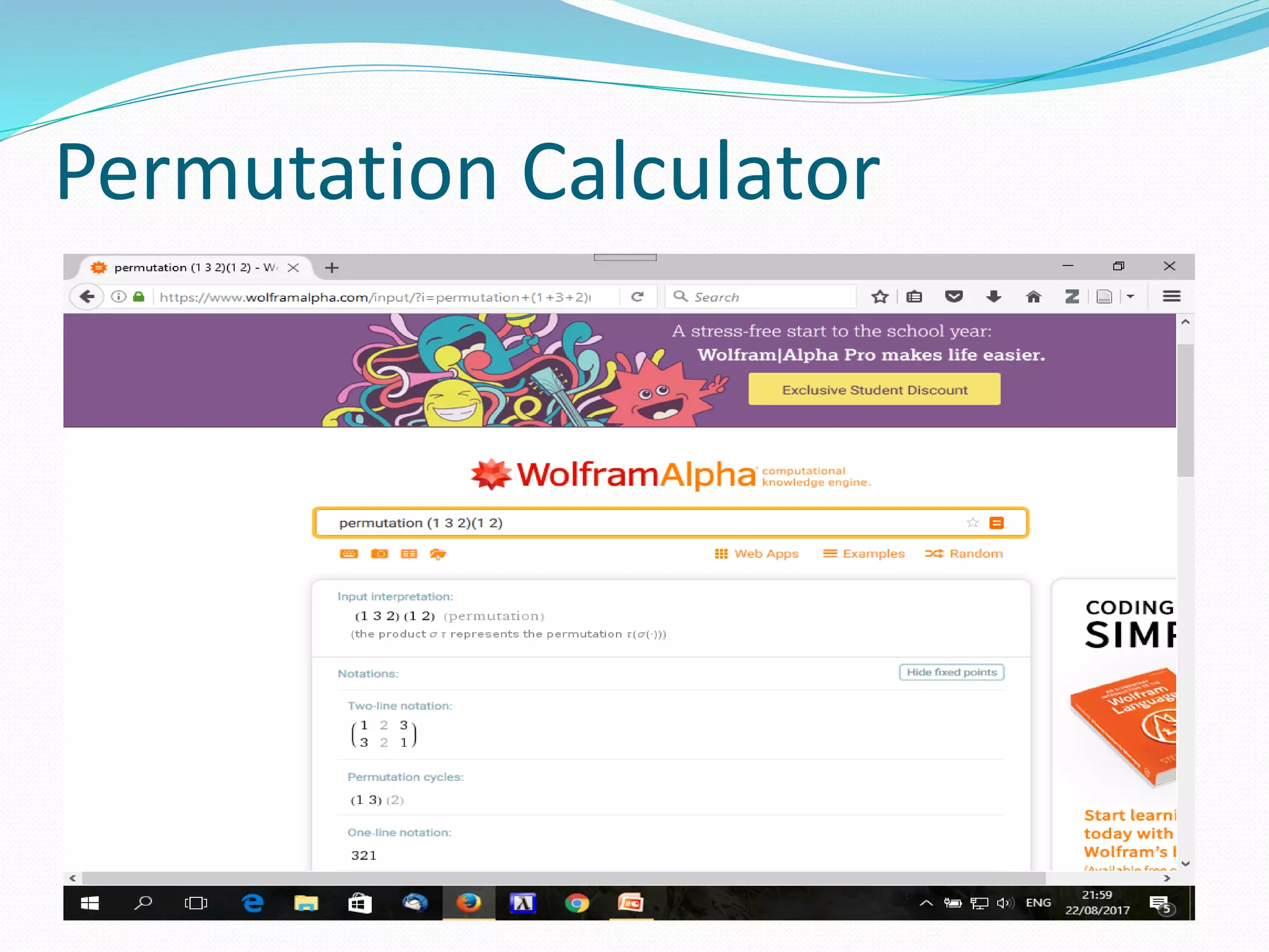 Permutation Calculator
 