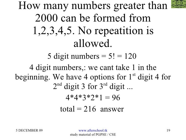 Permutations And Combinations