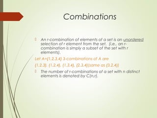 Permutations and combinations | PPT