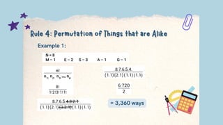 Example 1:
= 3,360 ways
 