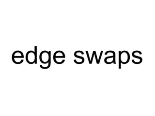 edge swaps
 