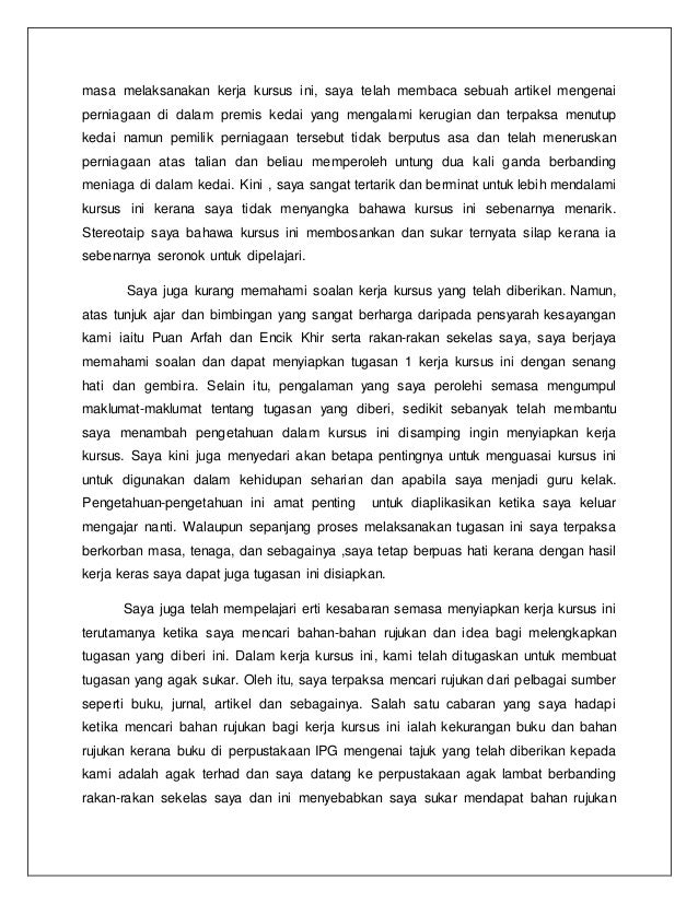 Kerja Kursus Perniagaan 2019 Contoh Kerja Kursus Pp Yu Mi Academia