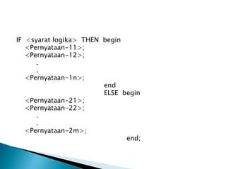 Pernyataan bersyarat | PPT