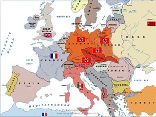 Prof. Douglas Barraqui
www.dougnahistoria.blogspot.com.br
“Estopim” da Guerra
Soldados alemães removem barreiras nas fronteiras polonesas, em 1º de
setembro de 1939.
 