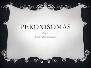 peroxisomas Mónica  Chavarro Camacho 